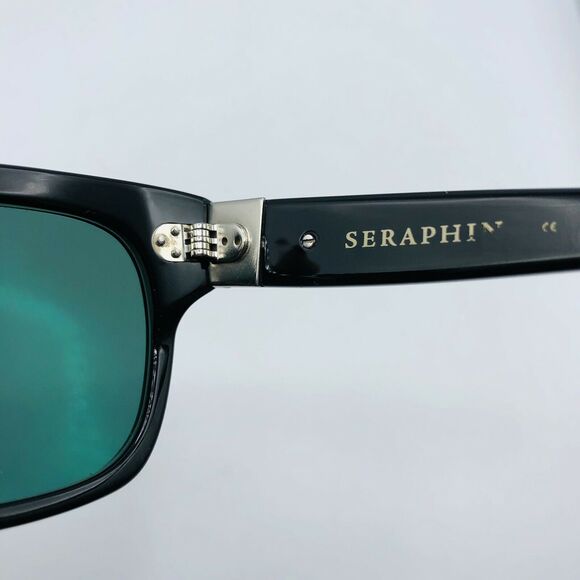Seraphin Black Unisex Rectangular Sunglasses Polarized Japan Pre-Owned main image 5